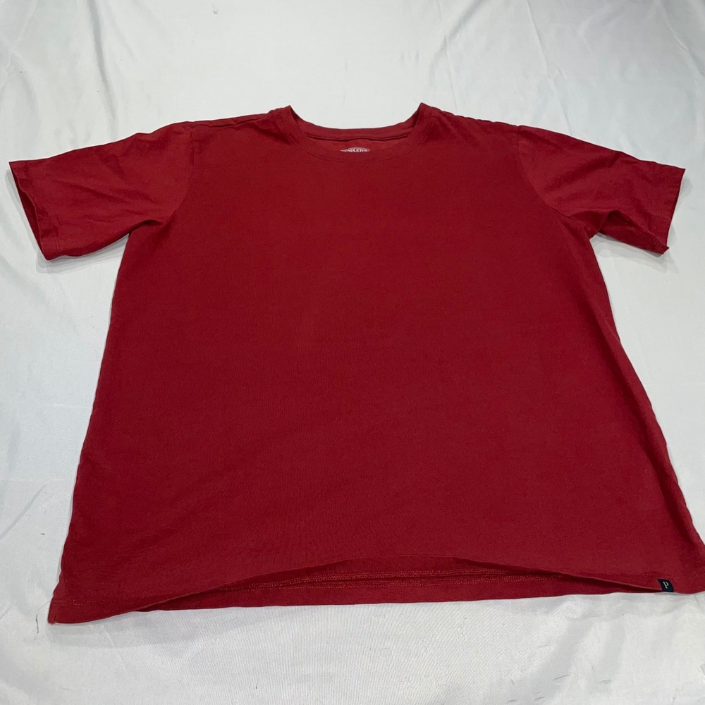 Pendleton‎ Mens Red Short Sleeve 100% Cotton Crew Neck T-Shirt Size Large